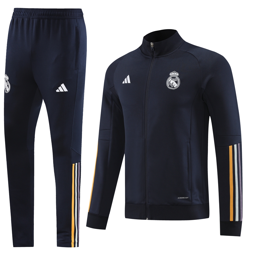 Real Madrid 23-24 Jacket Training Tracksuit - Black